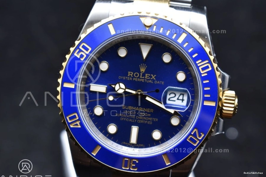 Seasonal Best 1:1 Edition Dial YG Ceramic Steel VS VSF 116613LB Blue 904L Submariner 1132 Blue 0901